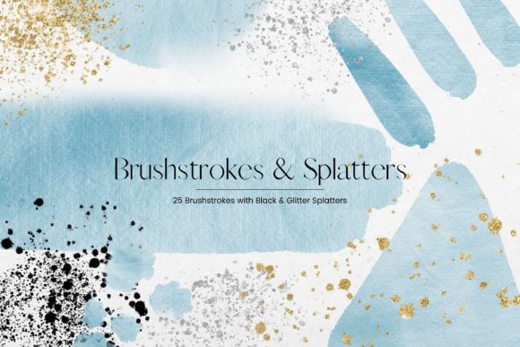 Blue Watercolor Brush Strokes: A Creative Tool for Designers and Artists