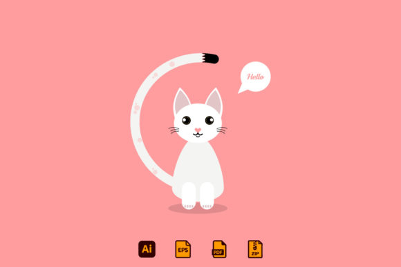Cat Flat Illustration: A Creative Tool for Modern Design Needs