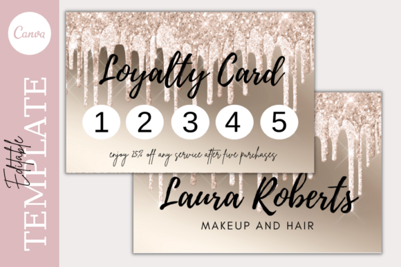 Champagne Loyalty Card Canva Template: A Modern Tool for Building Customer Loyalty