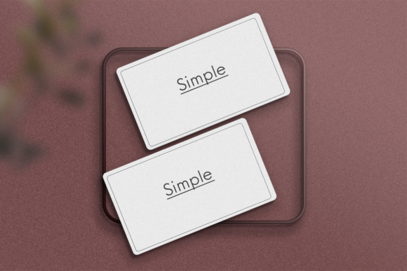 Clean Unique Business Card PSD Mockup