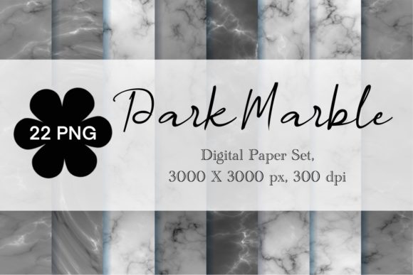 Dark Marble Digital Paper: A Versatile Tool for Designers and Crafters