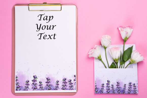 Flowers Pink Paper Mockup: A Versatile Tool for Designers and Creators