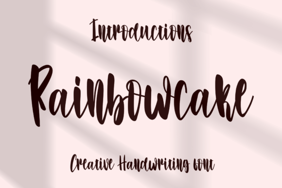 Rainbow Cake: A Creative Handwriting Font for Modern Design