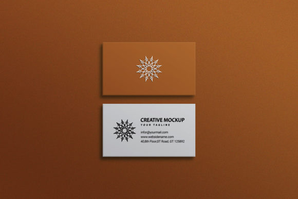 Realistic Paper Business Card Mockup Texture Psd