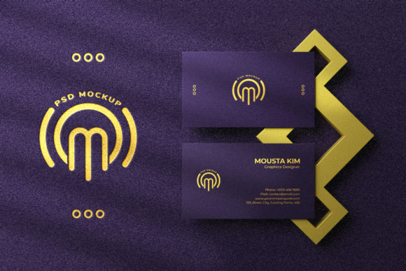 Refined Design with Luxury Business Card with Logo Mockup 2