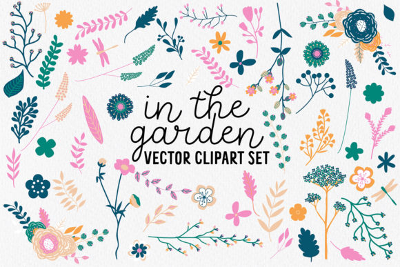 Vector Flower Clipart for Creative Projects